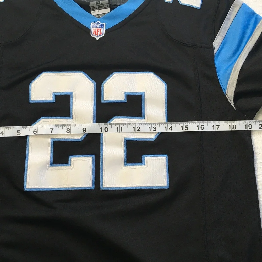 Nike Carolina Panthers Christian McCaffrey 22 Jersey Youth XL On Field Stitched